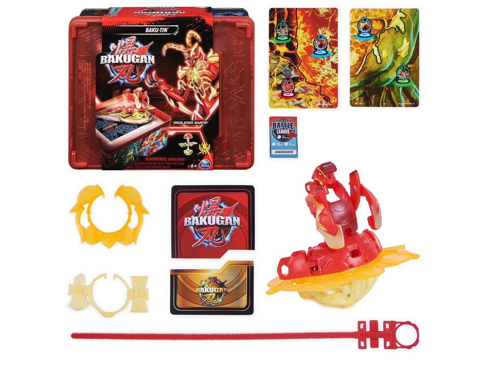 Bakugan Baku-tin with Special Attack Mantid Bakugan Baku-tin with Special Attack Mantid
